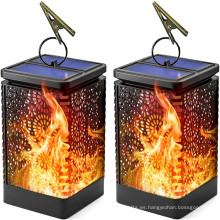 Dancing Flame Impermeable al aire libre Solar Garden Hanging Light